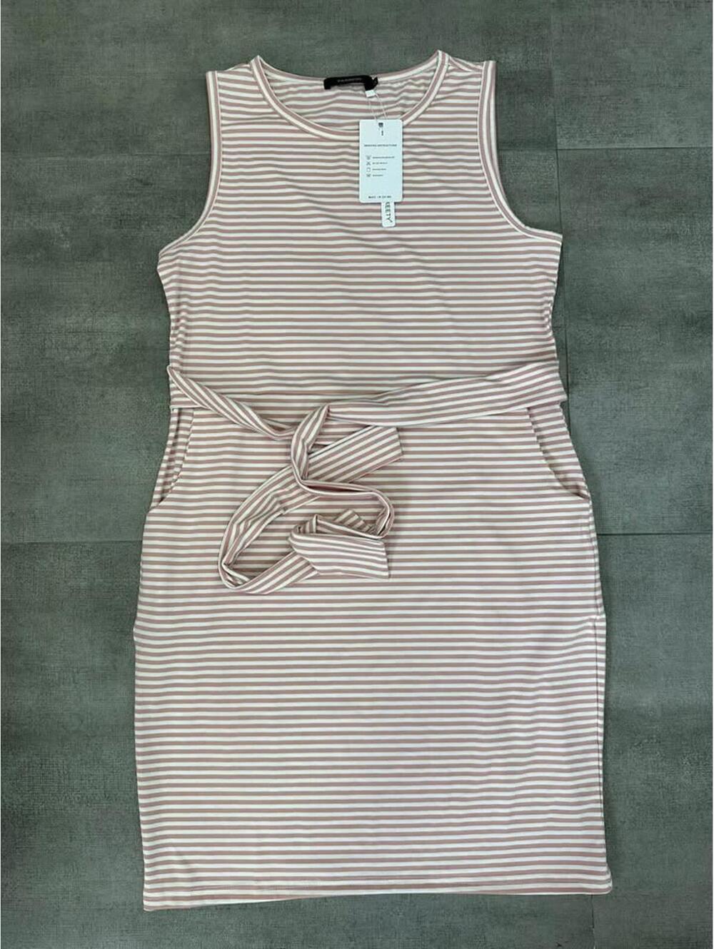Women's • Merokeety Striped Sleeveless Tie Waist Dress Size M